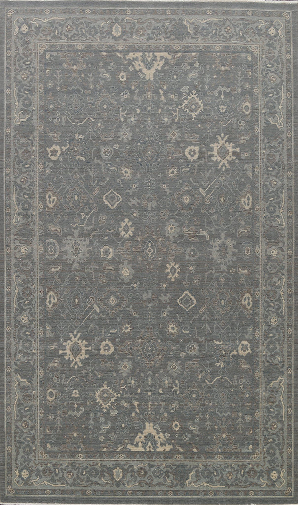 Silver Washed Ziegler Turkish Area Rug 7x10