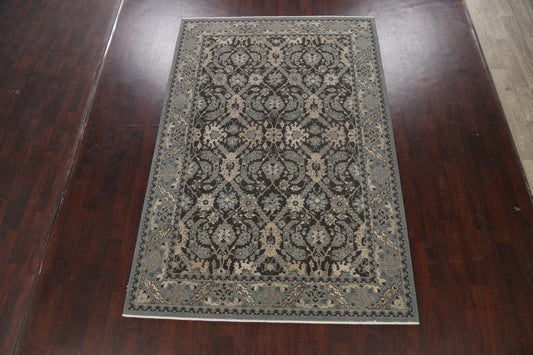 Silver Washed Ziegler Turkish Area Rug 7x10