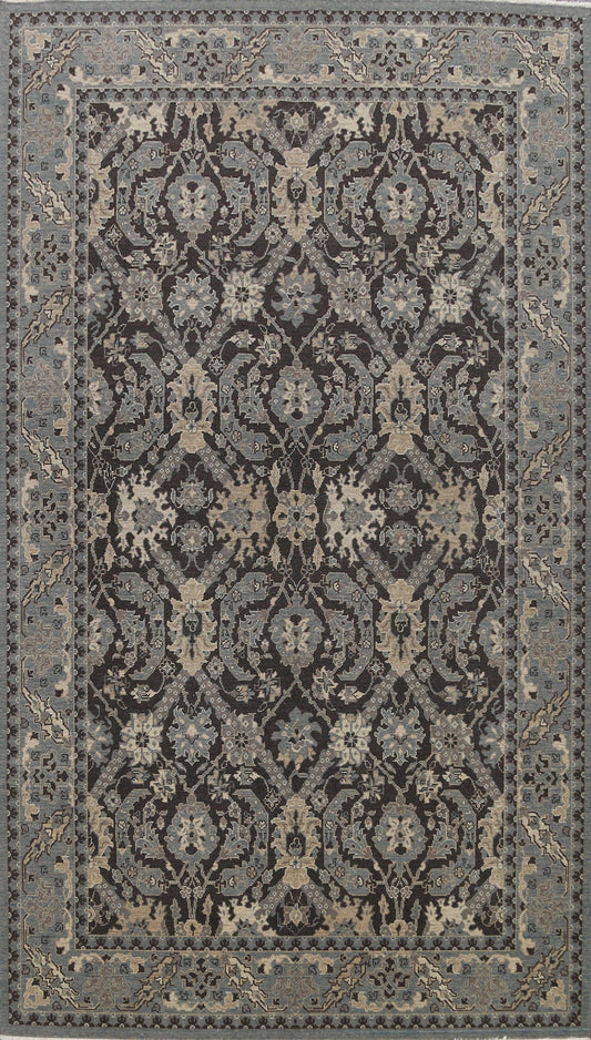 Silver Washed Ziegler Turkish Area Rug 7x10