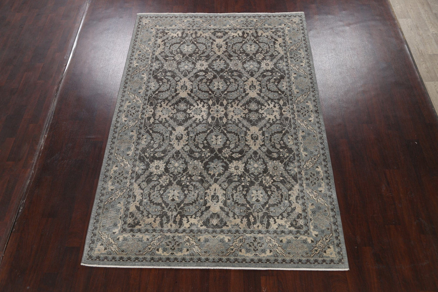 Silver Washed Ziegler Turkish Area Rug 7x10