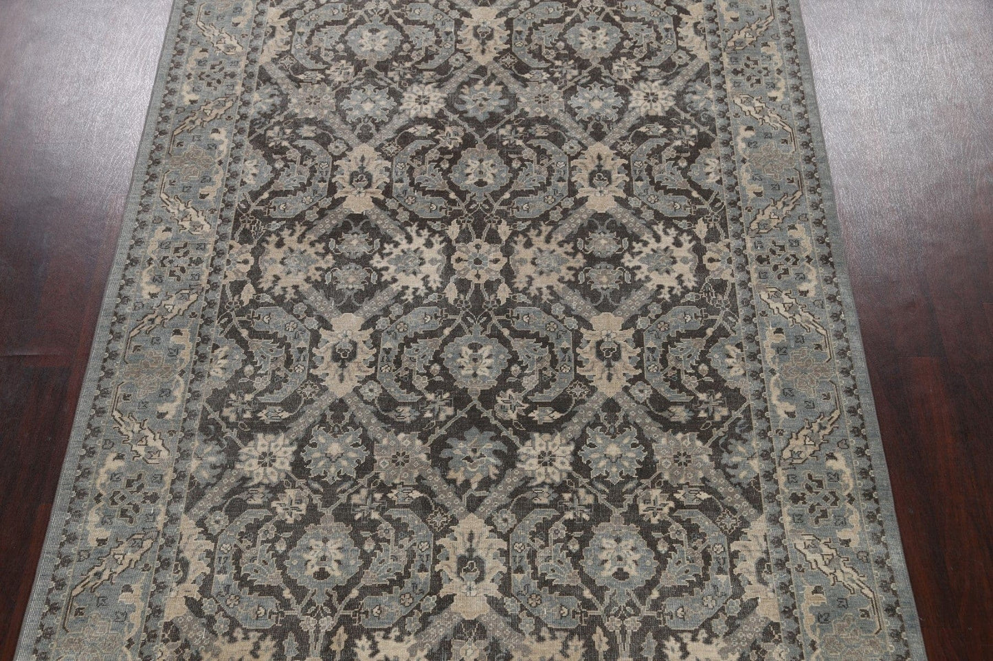 Silver Washed Ziegler Turkish Area Rug 7x10