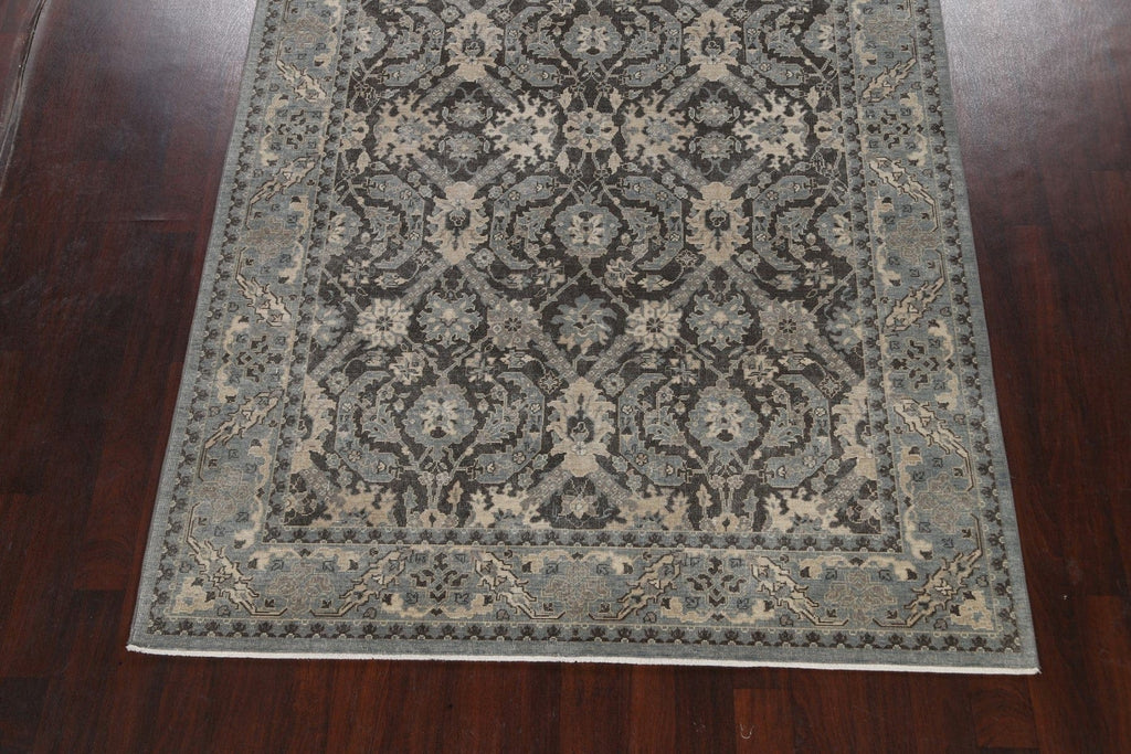 Silver Washed Ziegler Turkish Area Rug 7x10