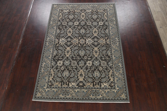 Silver Washed Ziegler Turkish Area Rug 7x10