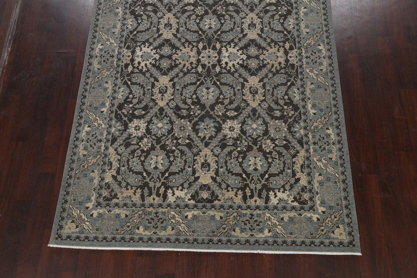 Silver Washed Ziegler Turkish Area Rug 7x10