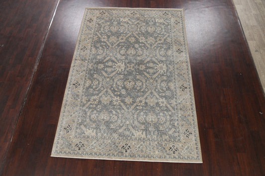 Silver Washed Ziegler Turkish Area Rug 7x10