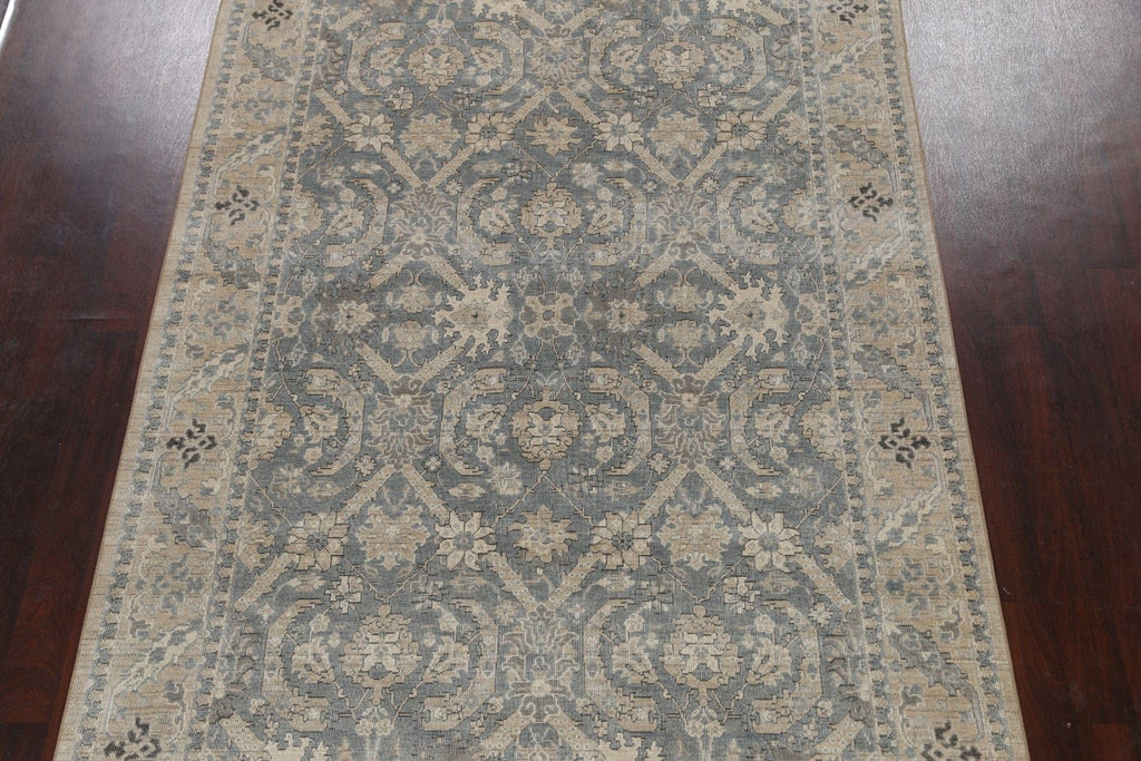 Silver Washed Ziegler Turkish Area Rug 7x10