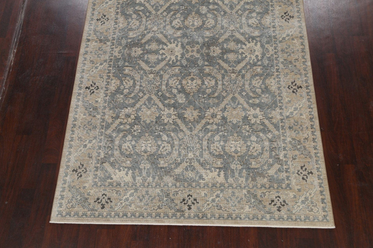 Silver Washed Ziegler Turkish Area Rug 7x10