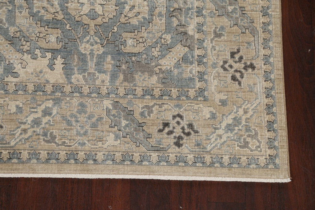 Silver Washed Ziegler Turkish Area Rug 7x10