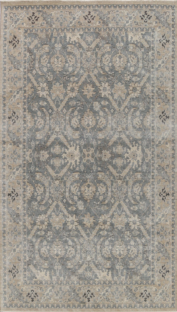 Silver Washed Ziegler Turkish Area Rug 7x10