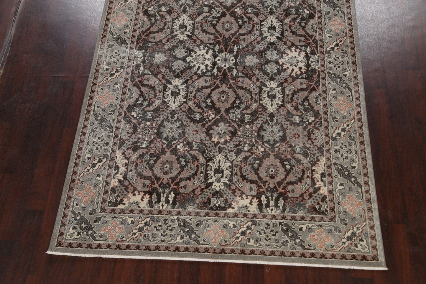 Silver Washed Ziegler Turkish Area Rug 7x10