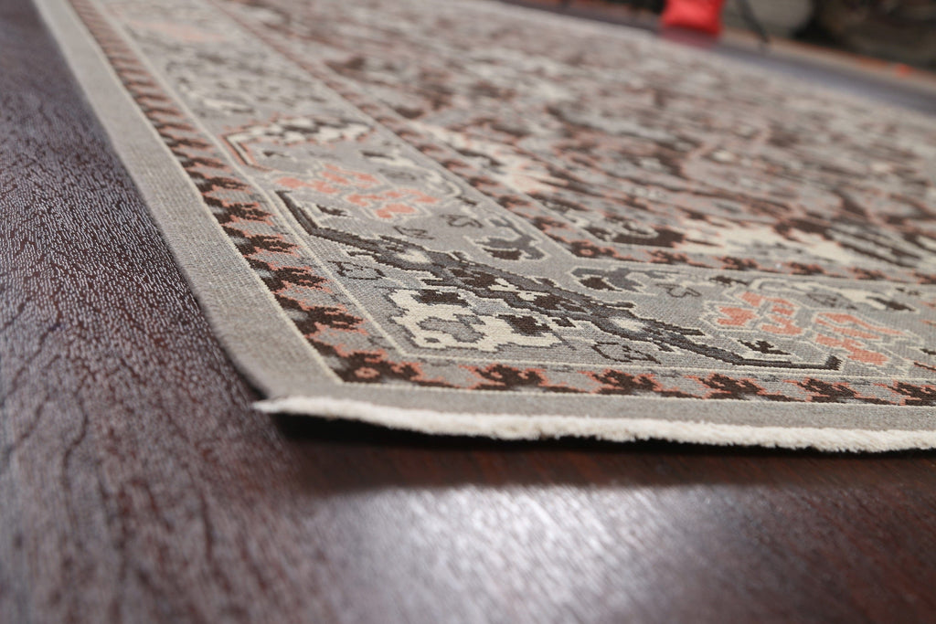 Silver Washed Ziegler Turkish Area Rug 7x10