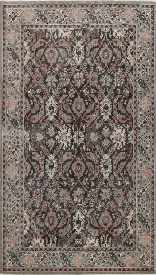 Silver Washed Ziegler Turkish Area Rug 7x10