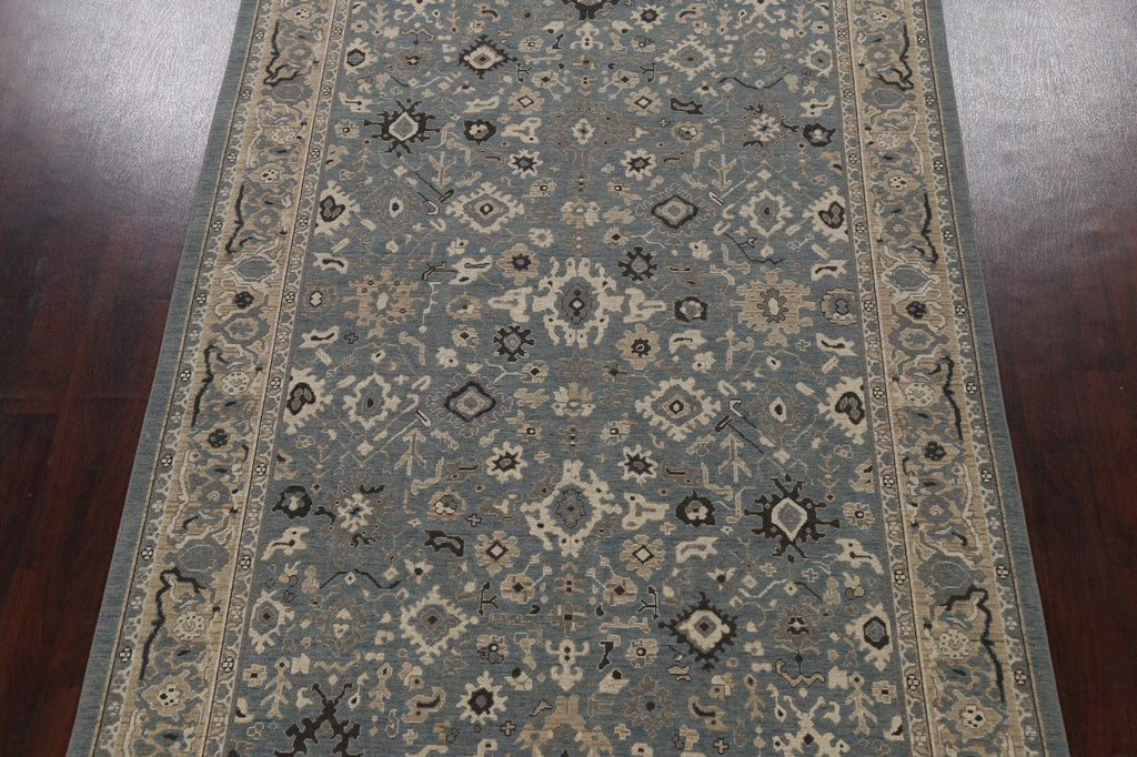 Silver Washed Ziegler Turkish Area Rug 7x10