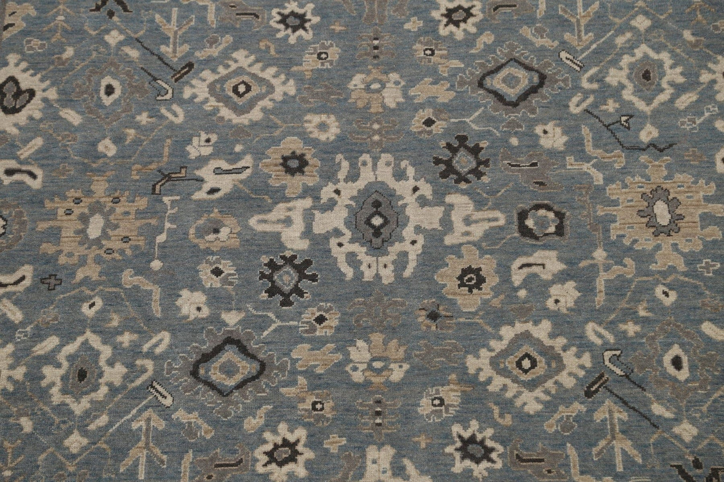 Silver Washed Ziegler Turkish Area Rug 7x10