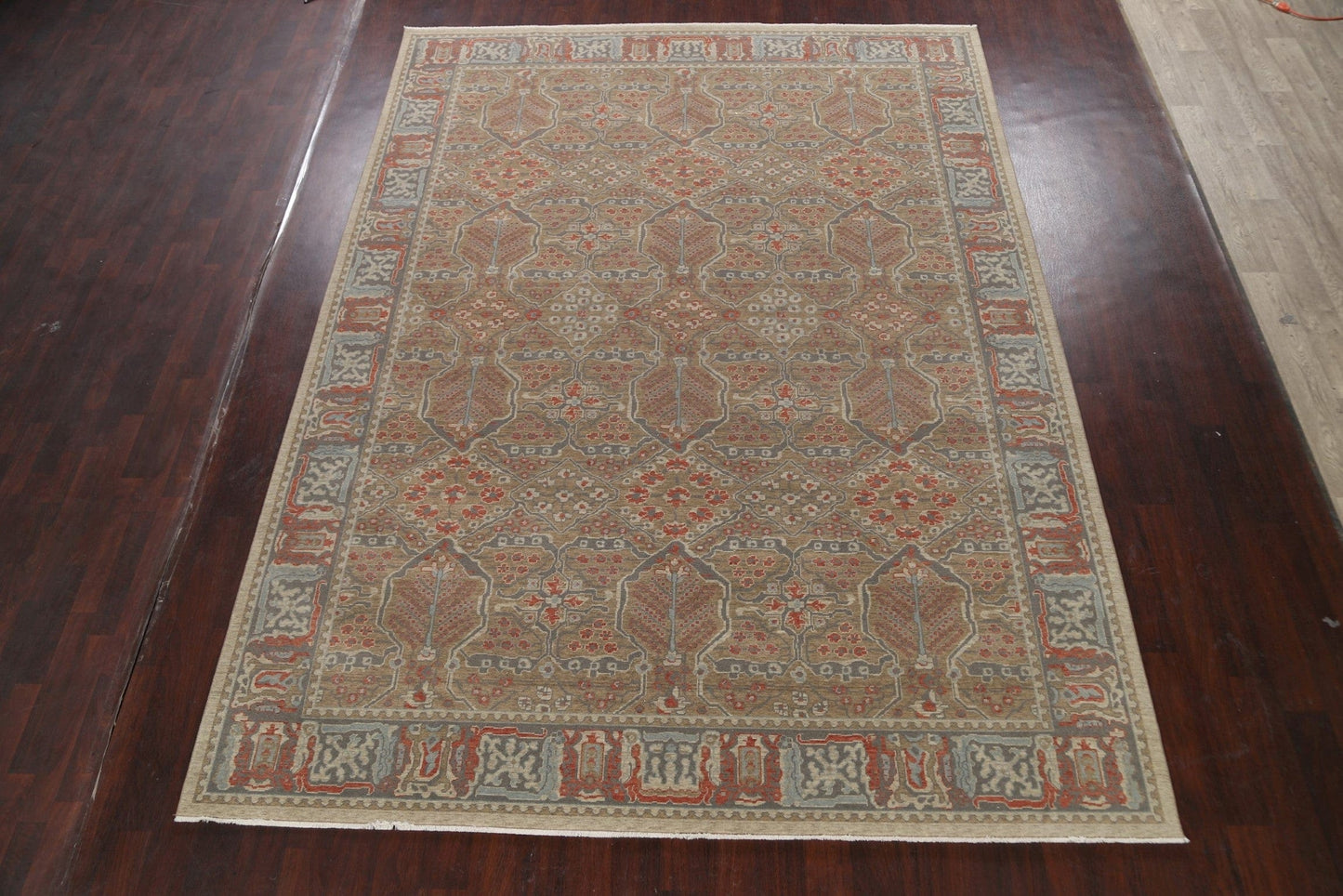 Silver Washed Ziegler Turkish Area Rug 9x12