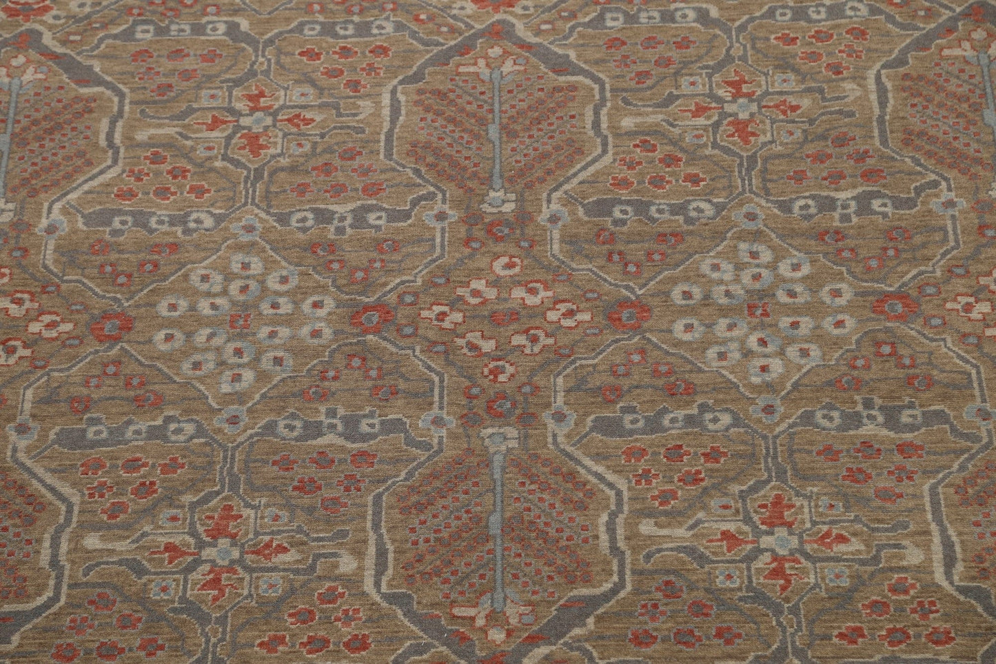 Silver Washed Ziegler Turkish Area Rug 9x12