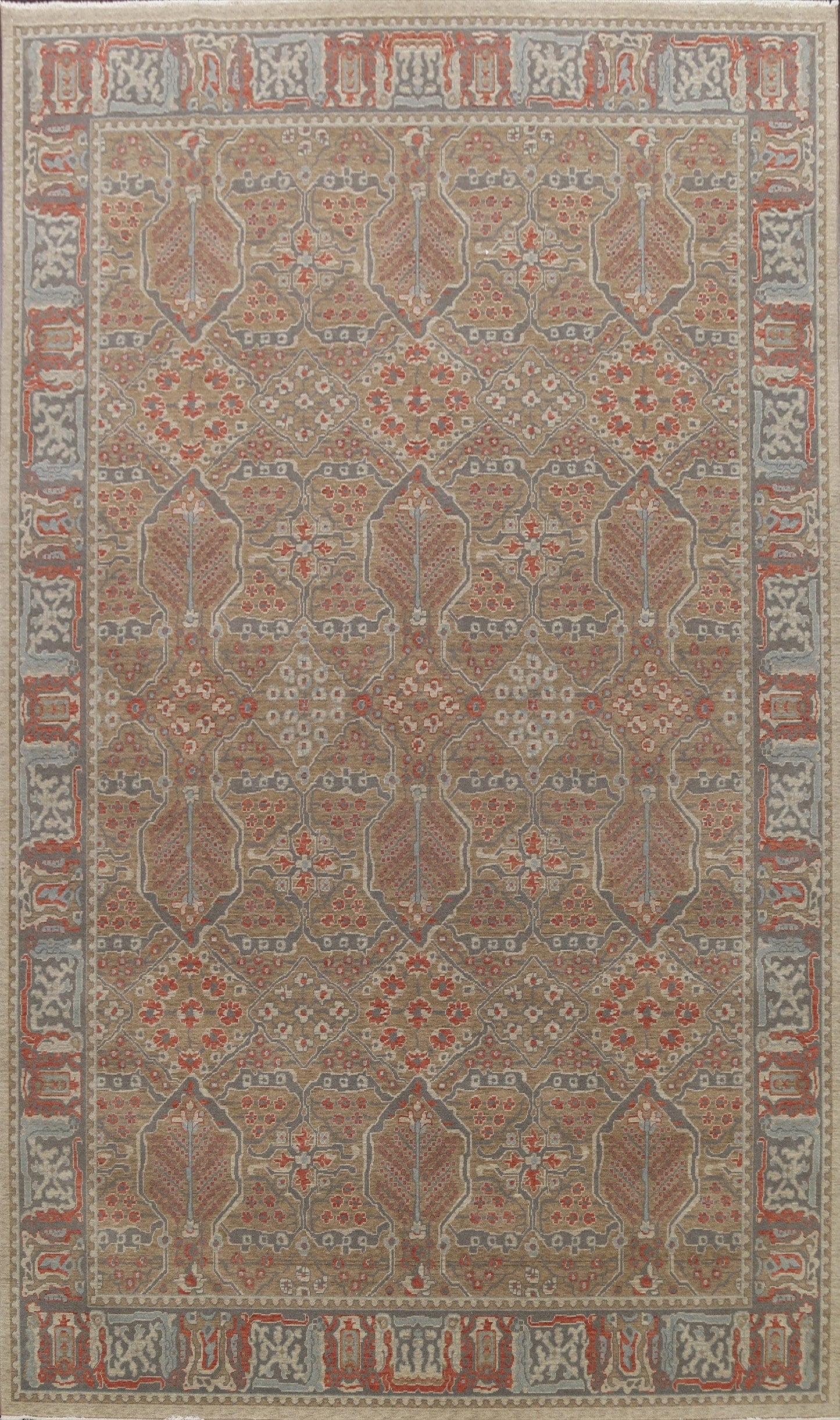 Silver Washed Ziegler Turkish Area Rug 9x12