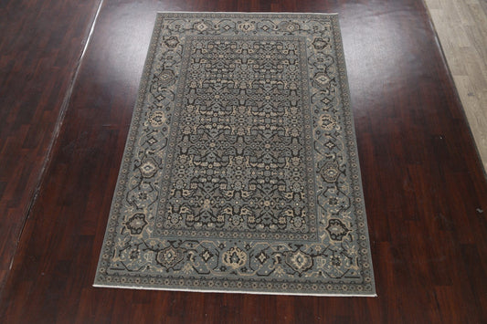 Silver Washed Ziegler Turkish Area Rug 7x10