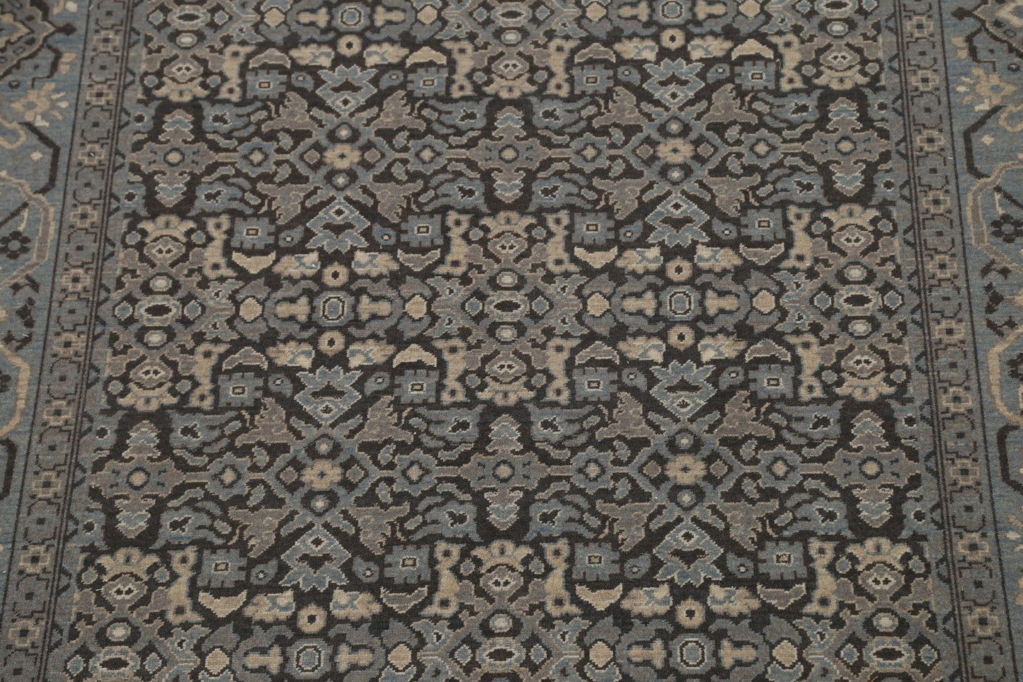 Silver Washed Ziegler Turkish Area Rug 7x10