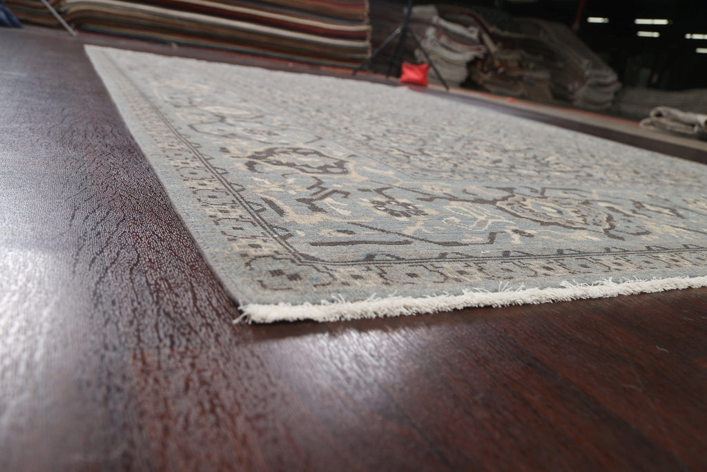 Silver Washed Ziegler Turkish Area Rug 7x10