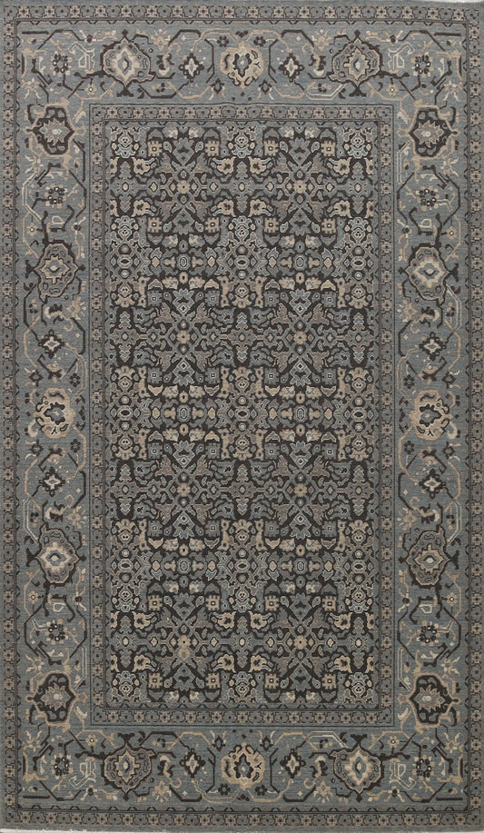 Silver Washed Ziegler Turkish Area Rug 7x10