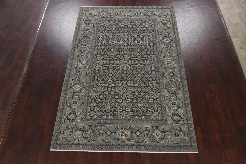 Silver Washed Ziegler Turkish Area Rug 7x10