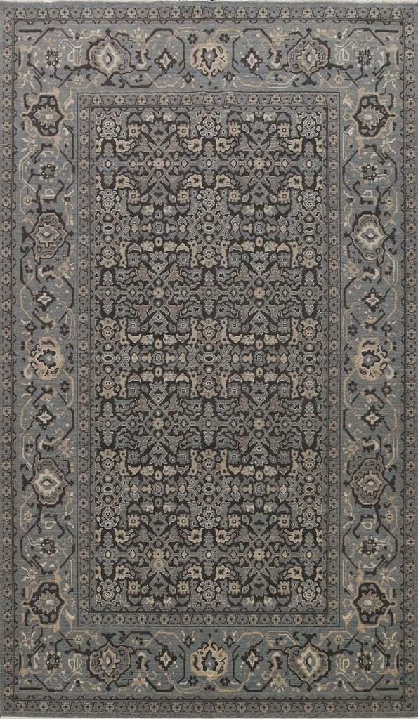 Silver Washed Ziegler Turkish Area Rug 7x10