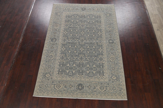 Silver Washed Ziegler Turkish Area Rug 7x10