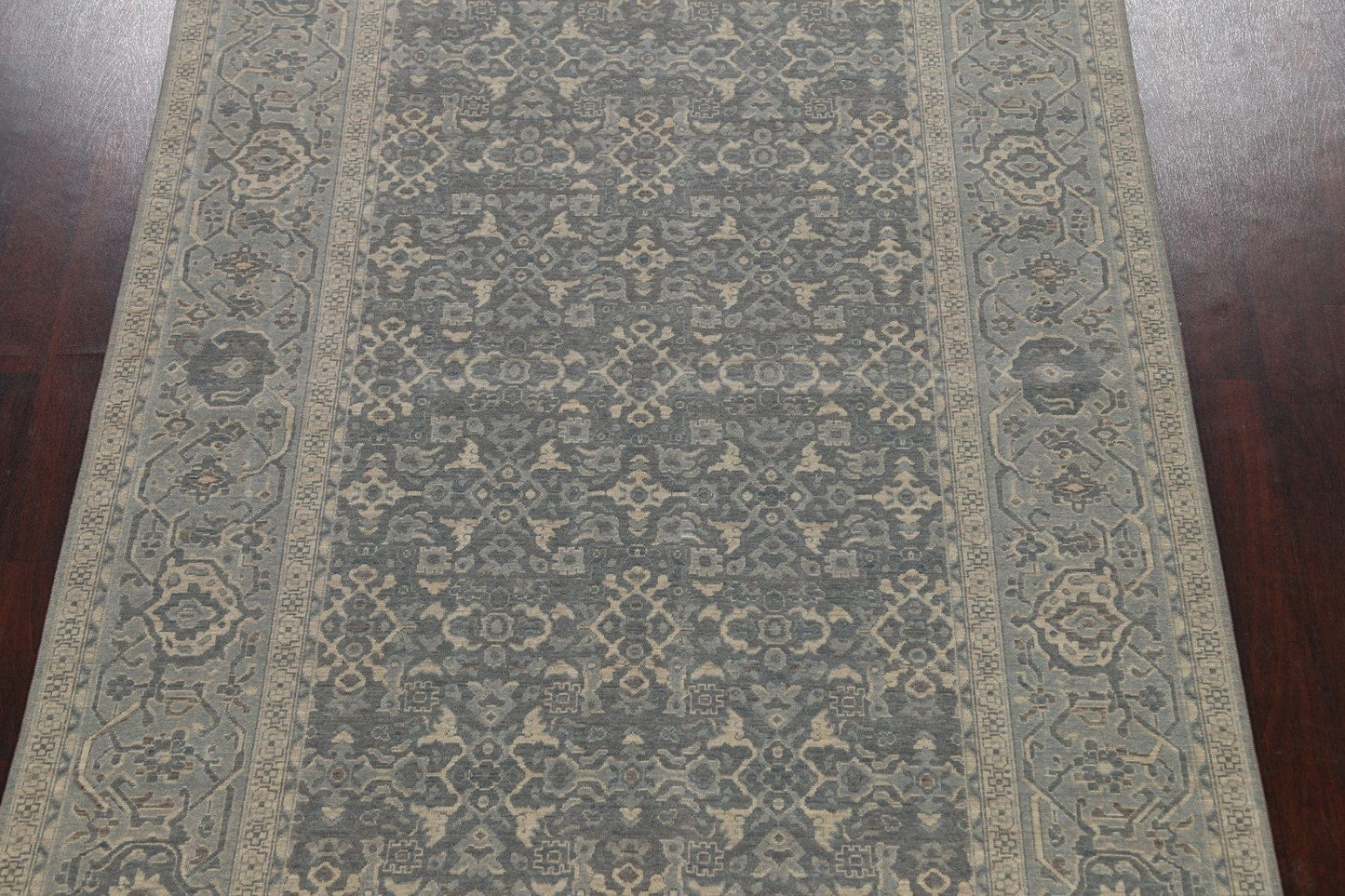 Silver Washed Ziegler Turkish Area Rug 7x10