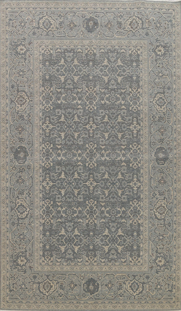 Silver Washed Ziegler Turkish Area Rug 7x10