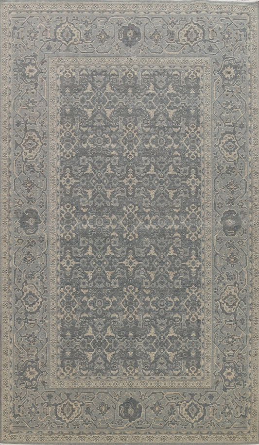 Silver Washed Ziegler Turkish Area Rug 7x10