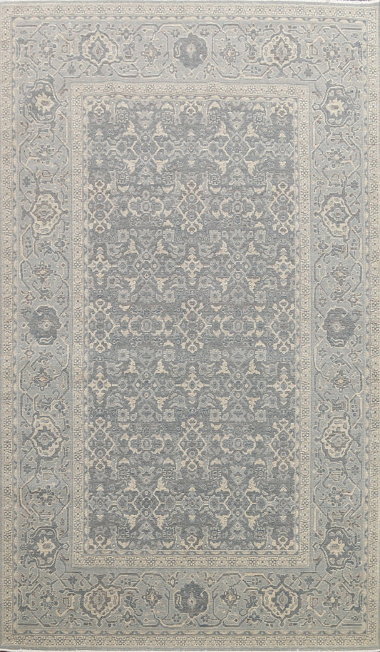 Silver Washed Ziegler Turkish Area Rug 7x10