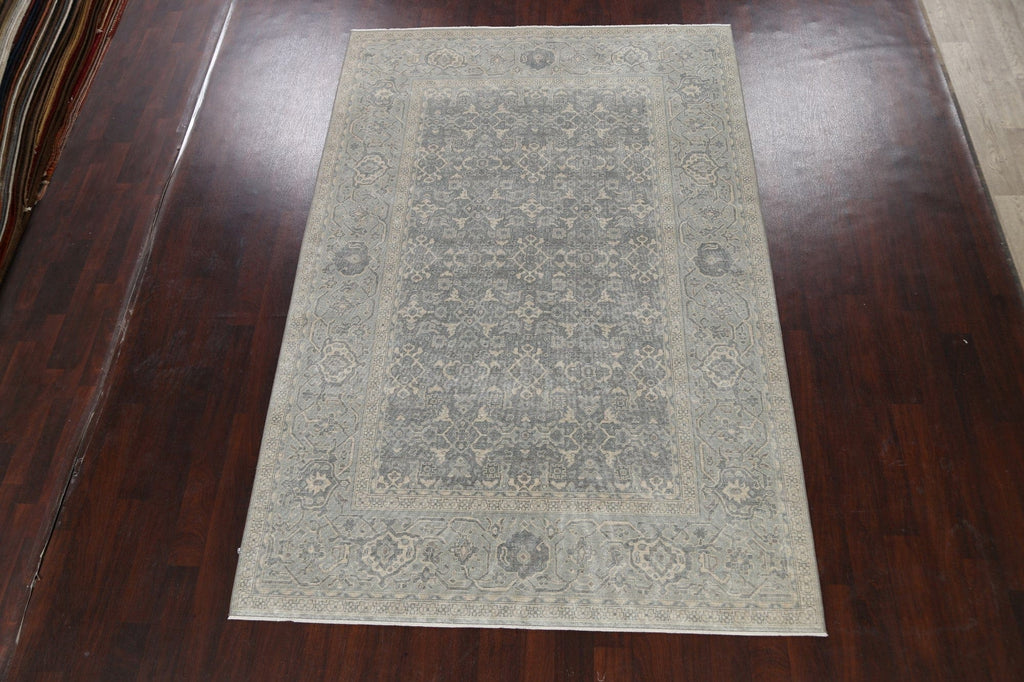 Silver Washed Ziegler Turkish Area Rug 7x10