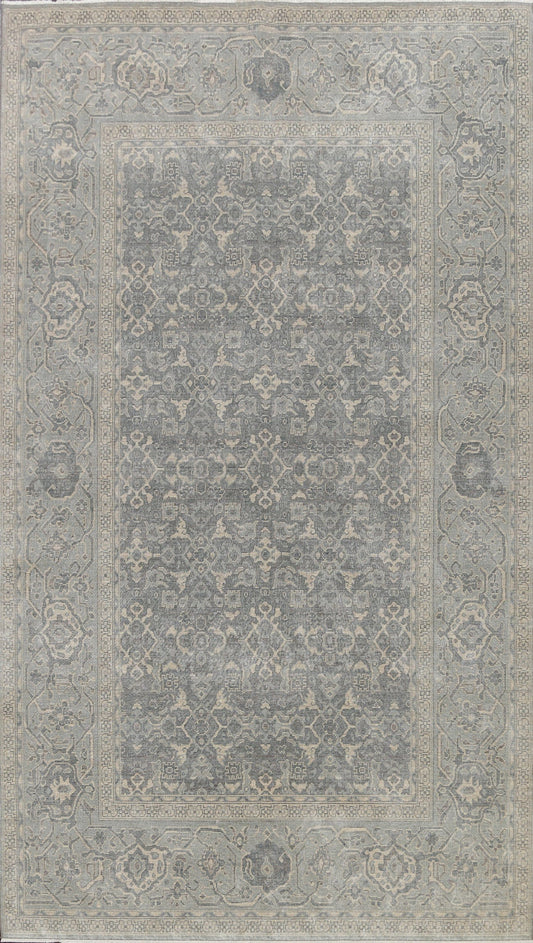 Silver Washed Ziegler Turkish Area Rug 7x10