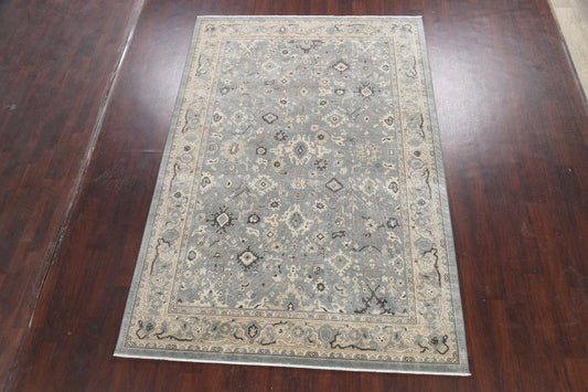 Silver Washed Ziegler Turkish Area Rug 7x10