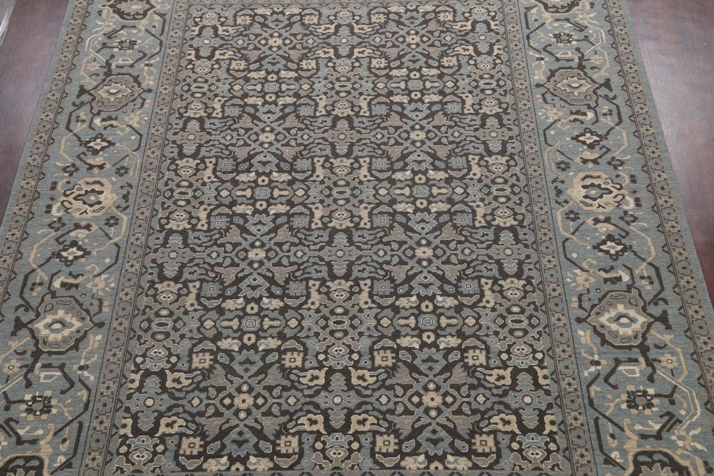 Silver Washed Ziegler Turkish Area Rug 9x12