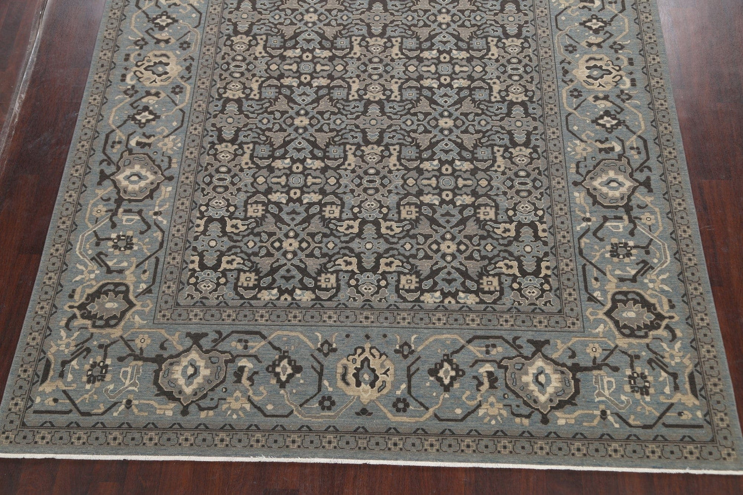 Silver Washed Ziegler Turkish Area Rug 9x12