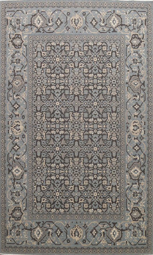 Silver Washed Ziegler Turkish Area Rug 9x12