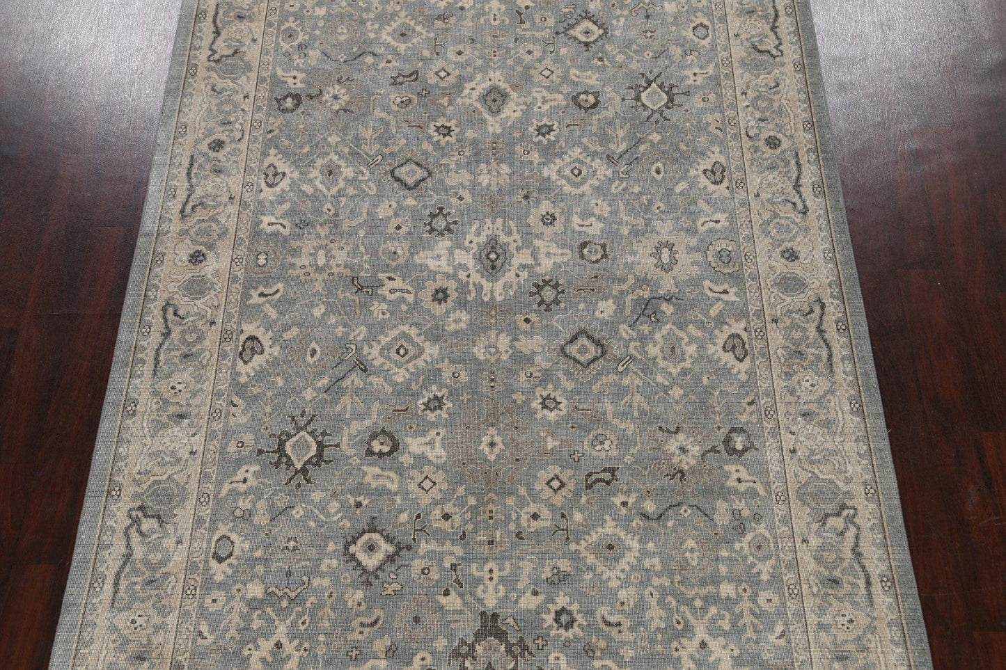 Silver Washed Ziegler Turkish Area Rug 7x10