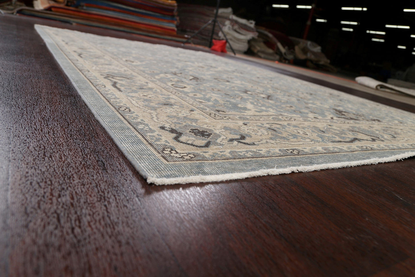 Silver Washed Ziegler Turkish Area Rug 7x10