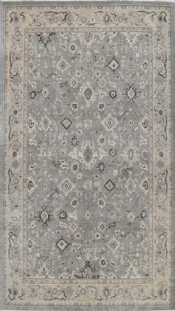 Silver Washed Ziegler Turkish Area Rug 7x10