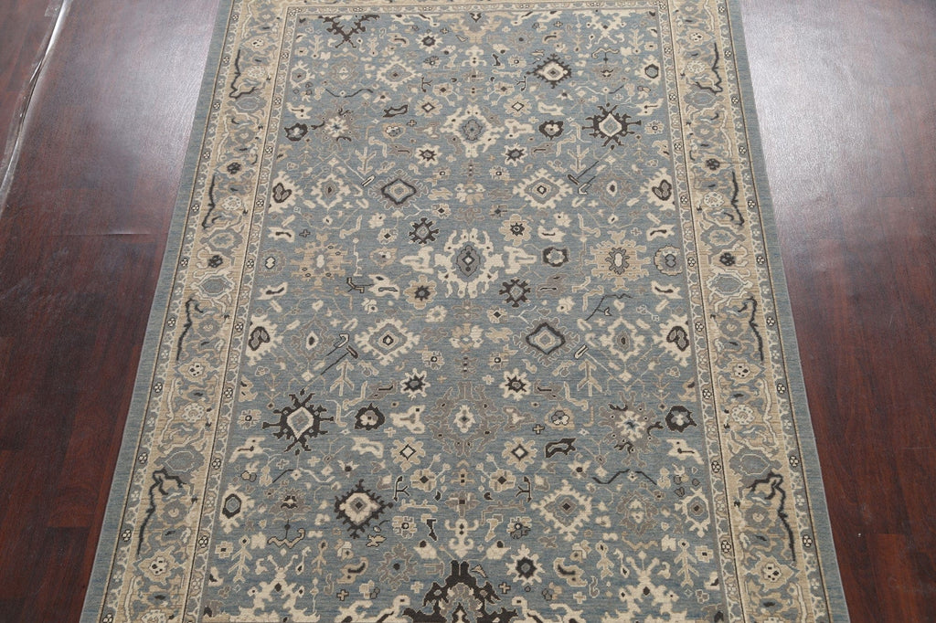 Silver Washed Ziegler Turkish Area Rug 7x10