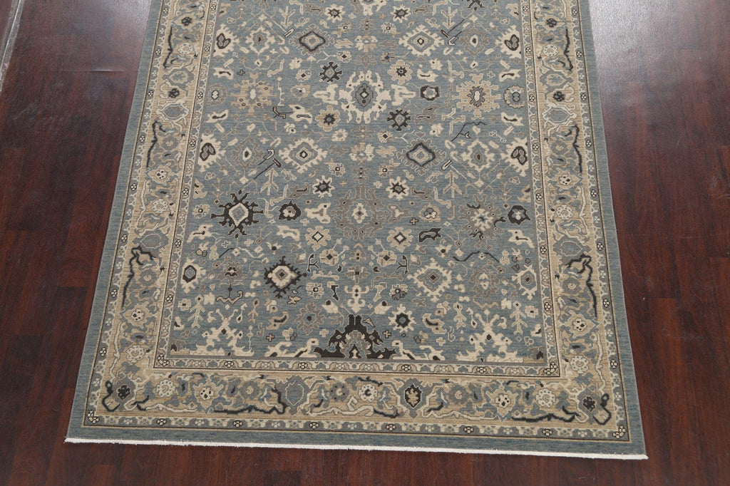 Silver Washed Ziegler Turkish Area Rug 7x10