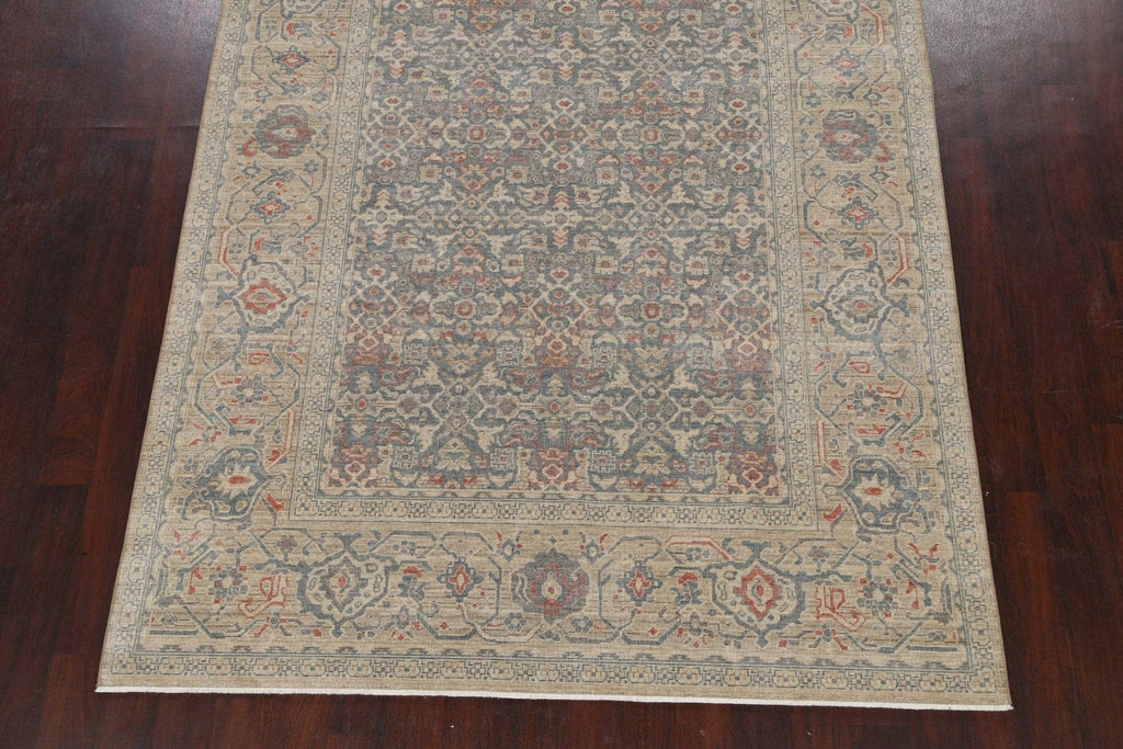 Silver Washed Ziegler Turkish Area Rug 7x10