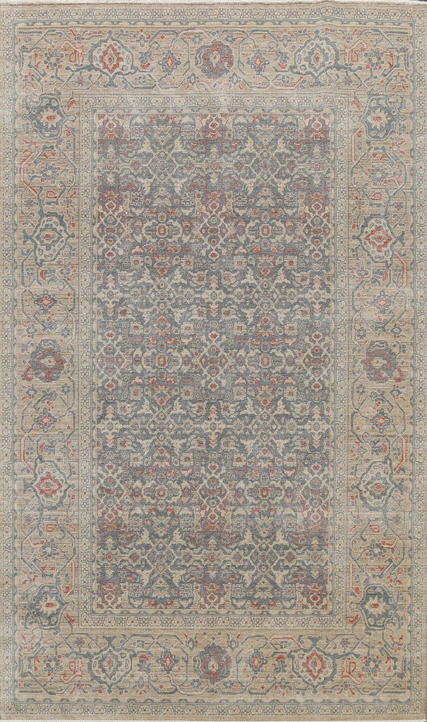 Silver Washed Ziegler Turkish Area Rug 7x10