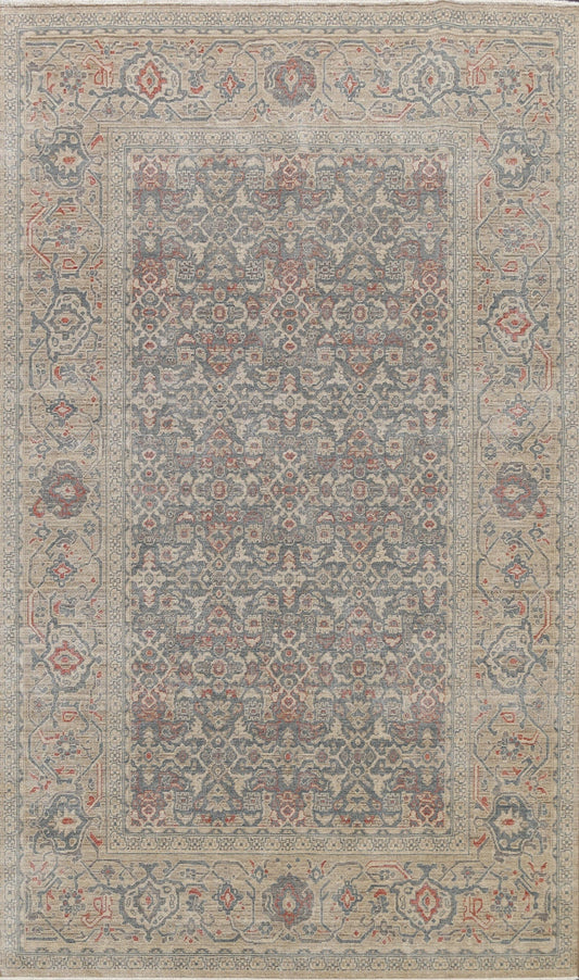 Silver Washed Ziegler Turkish Area Rug 7x10