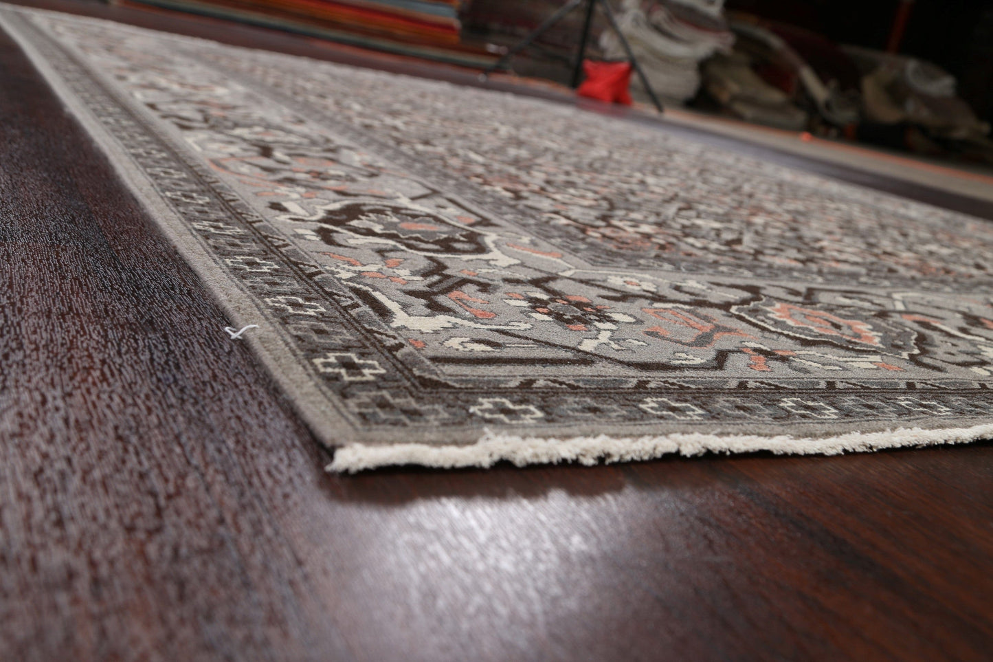 Silver Washed Ziegler Turkish Area Rug 7x10