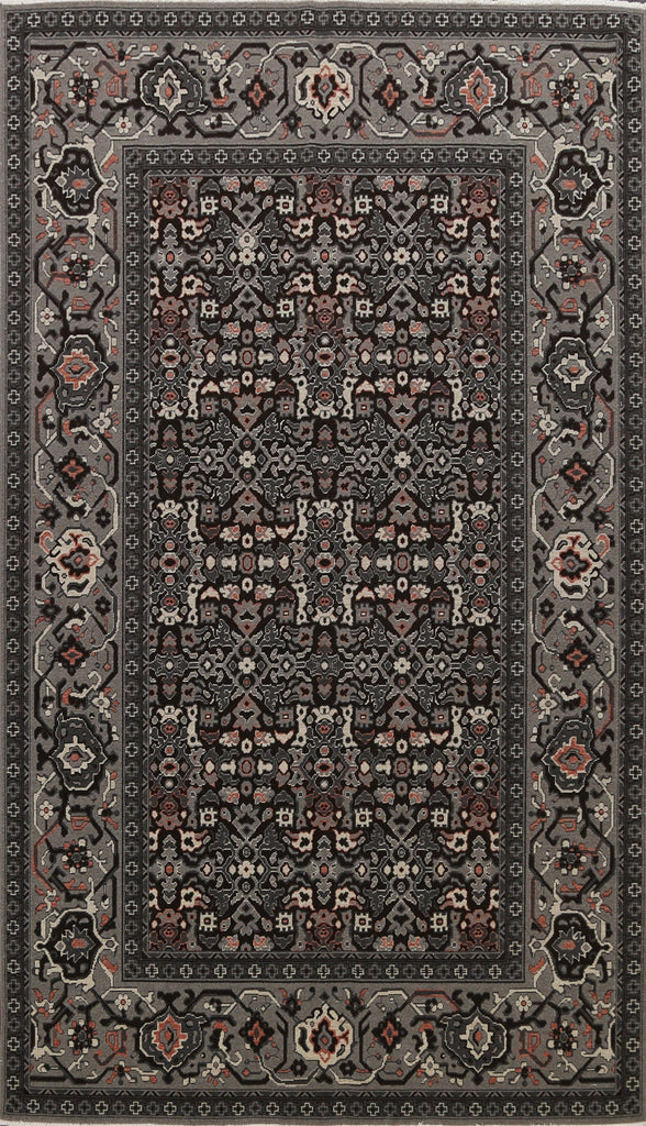 Silver Washed Ziegler Turkish Area Rug 7x10