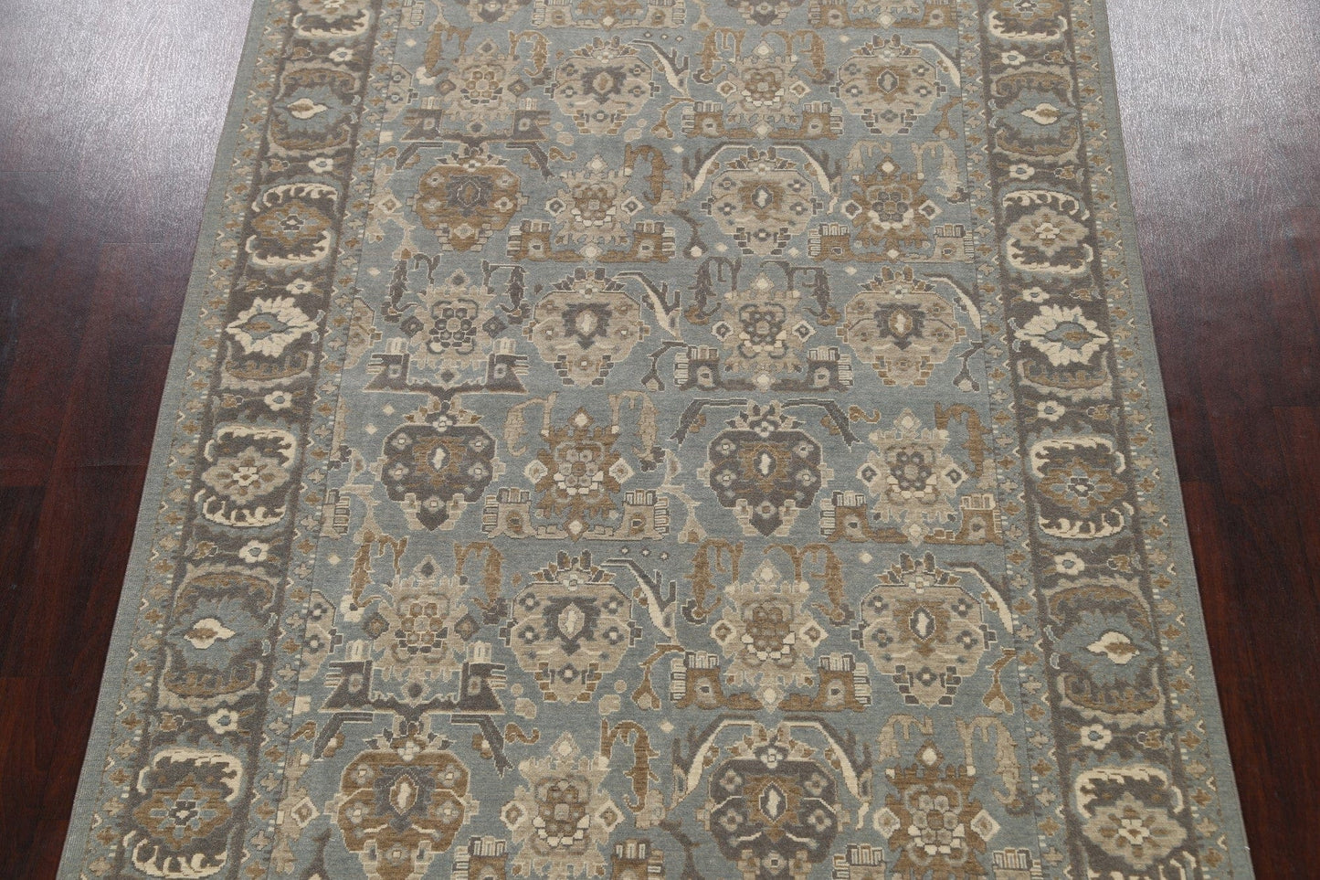 Silver Washed Ziegler Turkish Area Rug 7x10