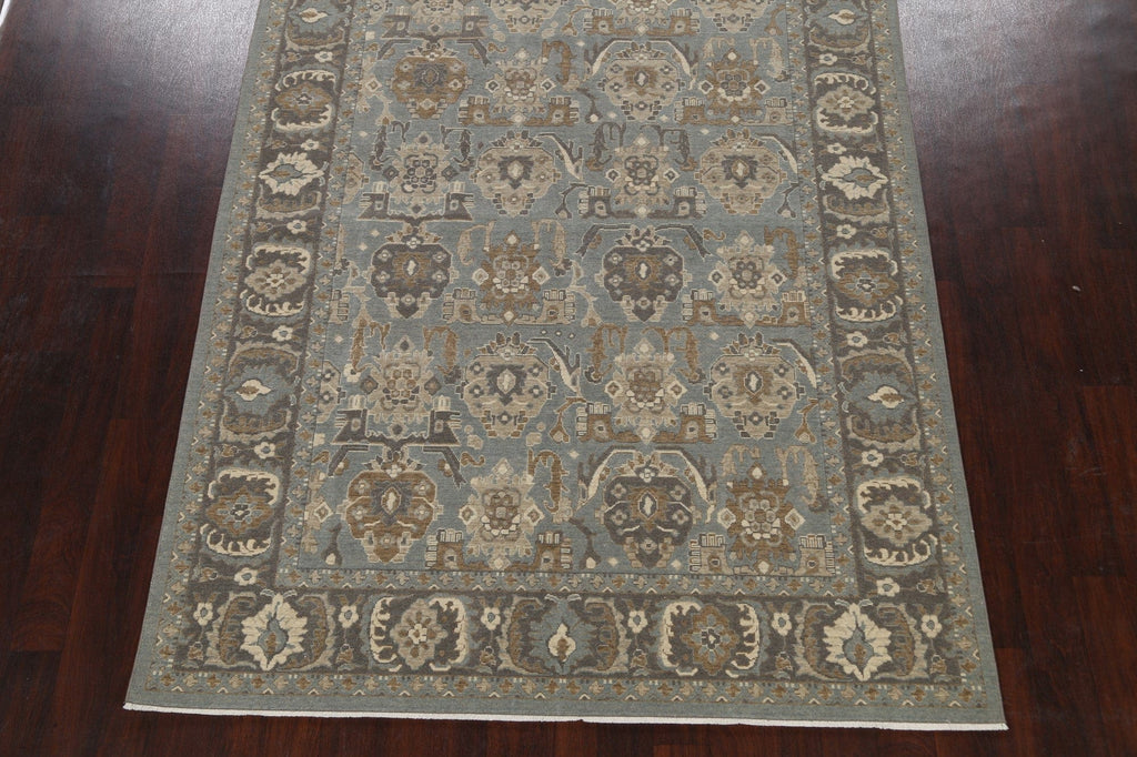 Silver Washed Ziegler Turkish Area Rug 7x10